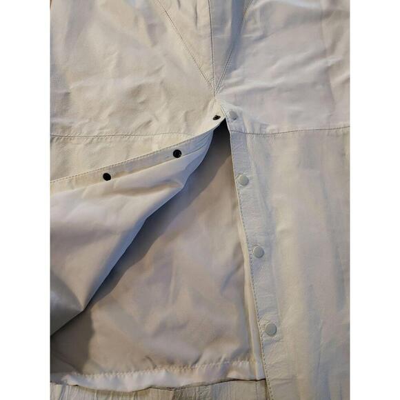 Tarazzia Vintage Leather Aline Skirt Snap Back Black Midi Size 9/10 - Picture 8 of 9